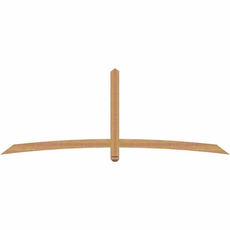 Ekena Millwork Bellingham Timber Gable Bracket, Western Red Cedar, 96"W x 36"H x 3 1/2"D x 3 1/2"F, 9/12 Pitch GBW096X36X0404BEL00SWR